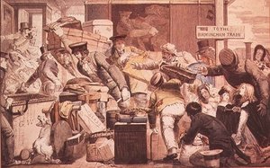 "Break of Gauge i Gloucester, Gloucestershire, 6 juni 1846